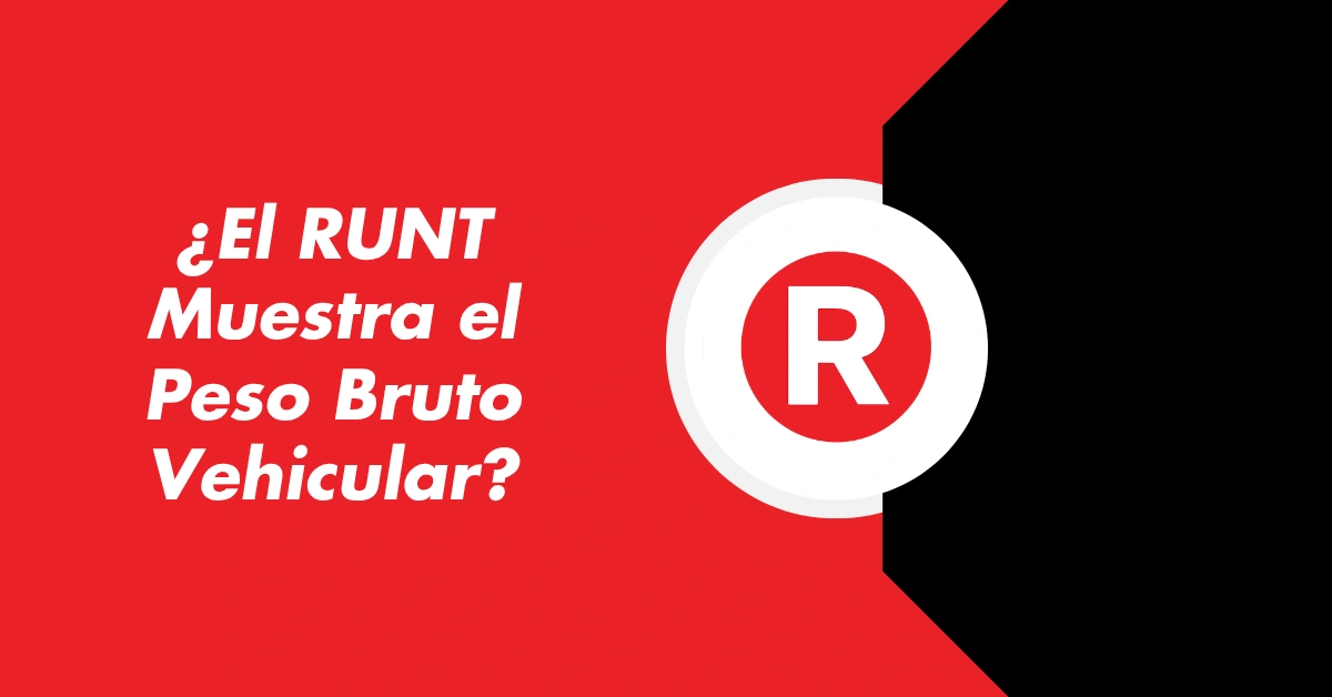 ¿El RUNT Muestra el Peso Bruto Vehicular?
