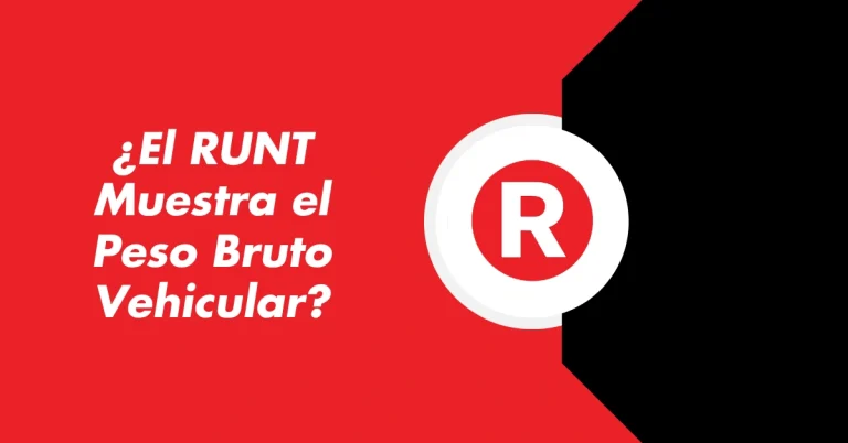 ¿El RUNT Muestra el Peso Bruto Vehicular?